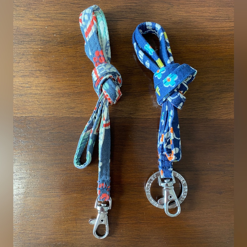 VERA BRADLEY Lanyards in Nomadic Floral and Chandelier Floral (Retired Patterns)